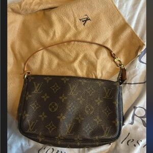 Authentic LV monogram pochette accessories 

Model AR0071  made in 2001
